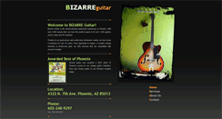 Desktop Screenshot of bizarreguitar.net