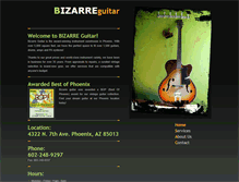 Tablet Screenshot of bizarreguitar.net